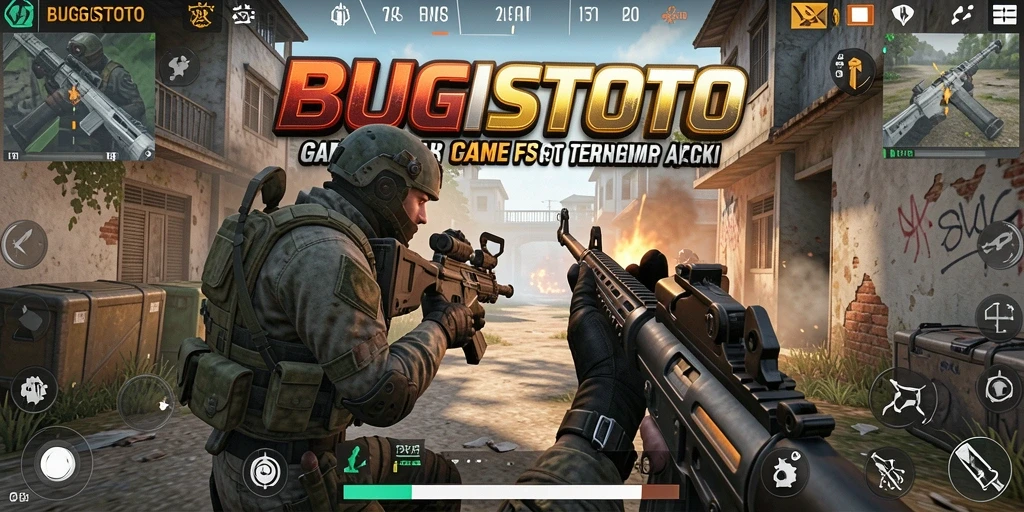 Tampilan gameplay dari BUGISTOTO menunjukkan aksi pertempuran yang mendebarkan.