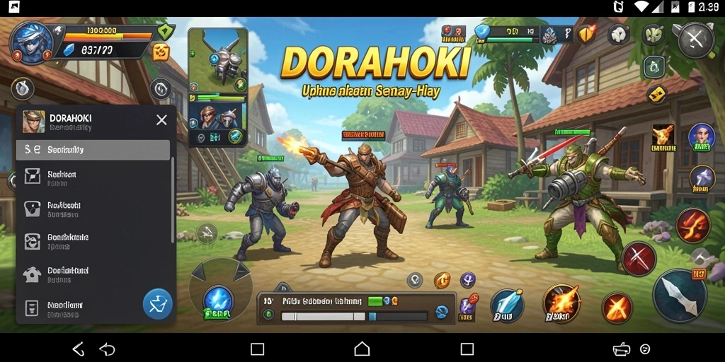 Tampilan antarmuka DORAHOKI yang sederhana dan mudah dipahami.