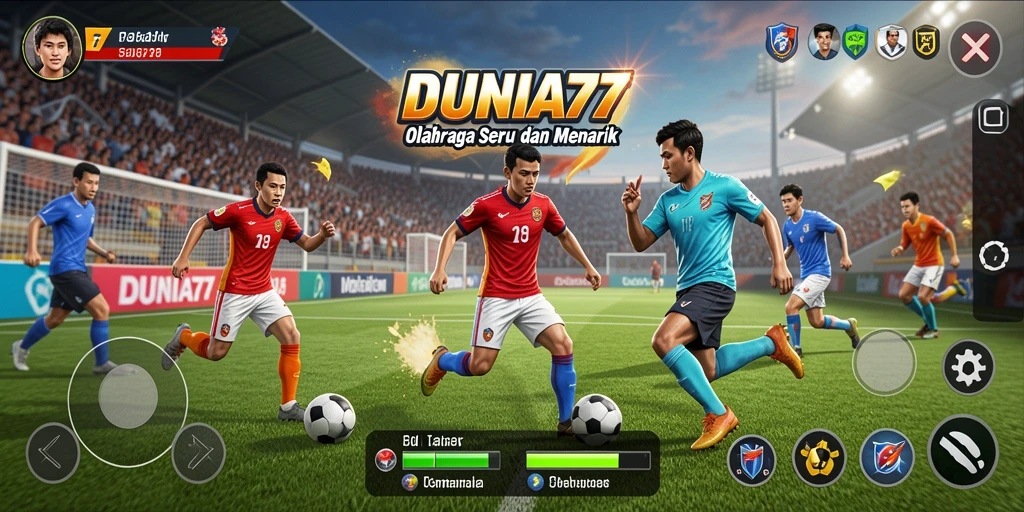 Tampilan gameplay DUNIA77 yang menarik dan mendebarkan.