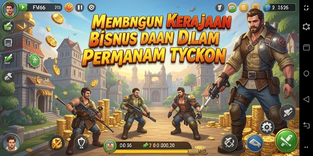 Tampilan gameplay FW66 dengan elemen Tycoon yang menarik.