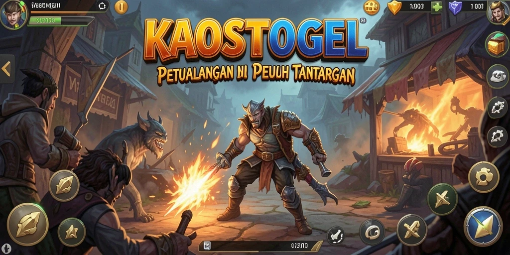 Tampilan gameplay KAOSTOGEL yang menegangkan dan penuh tantangan.