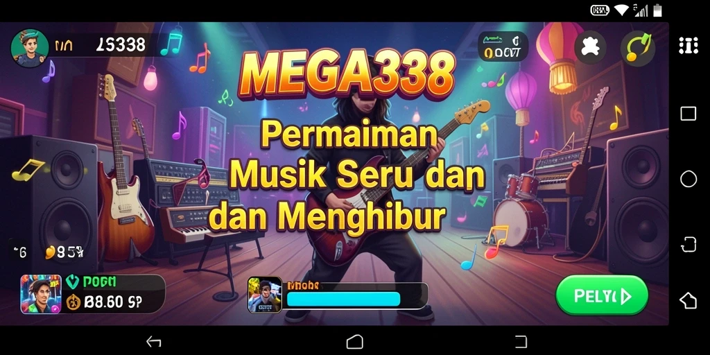 Tampilan gameplay MEGA338 yang penuh energi dan interaksi.