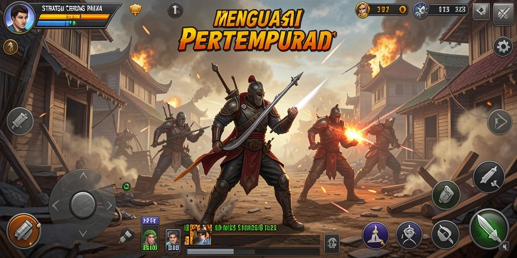 Tampilan gameplay menarik di PP123 dengan berbagai unit strategis.