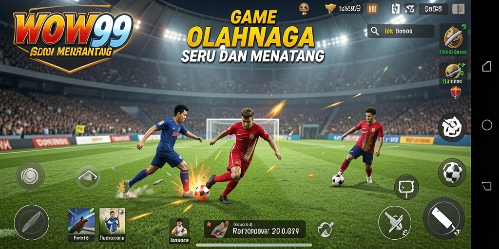 Tampilan gameplay mendebarkan di WOW99 dengan aksi olahraga yang dinamis.